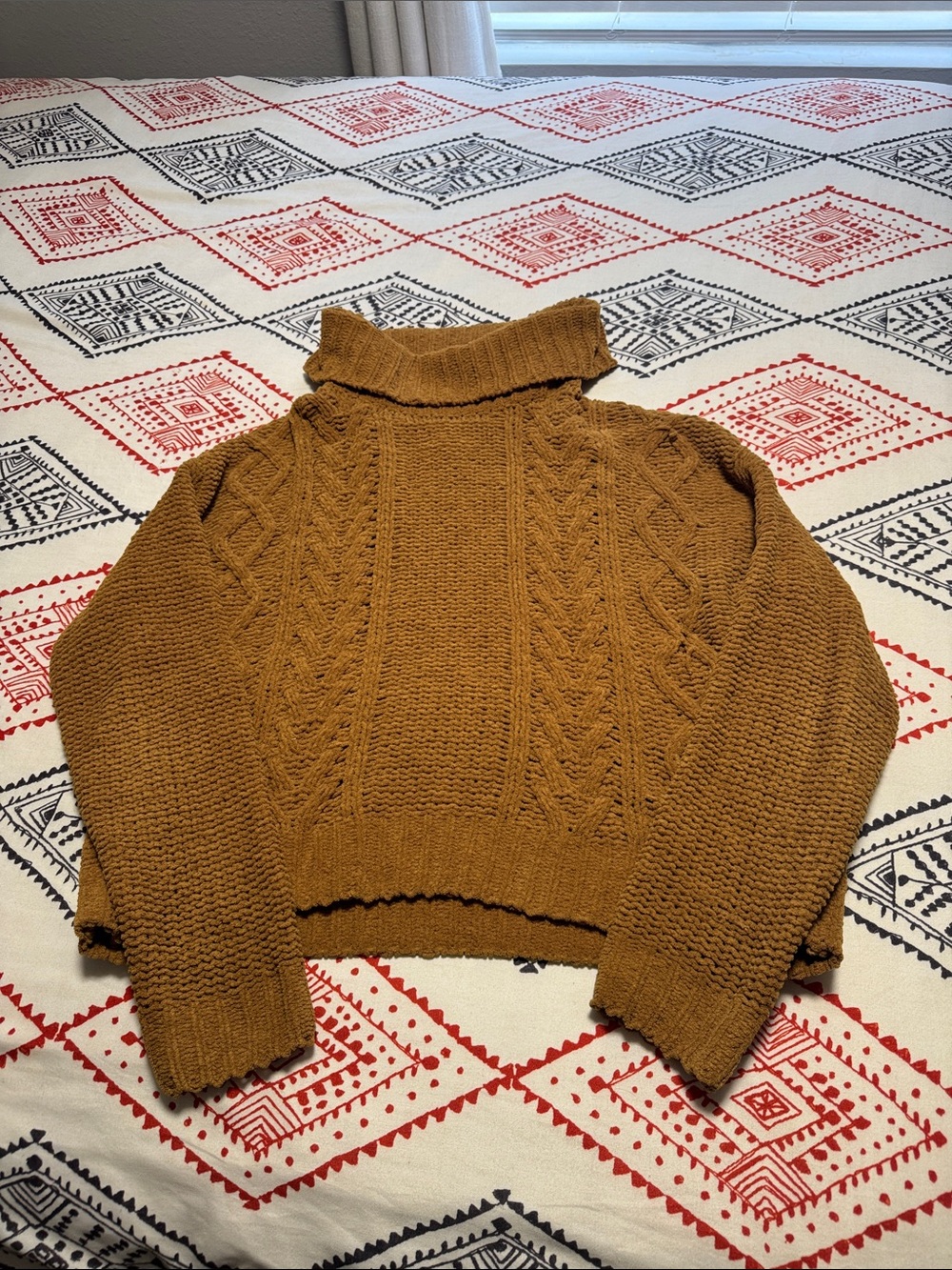 Billabong | Knit Turtleneck Mustard Sweater Large